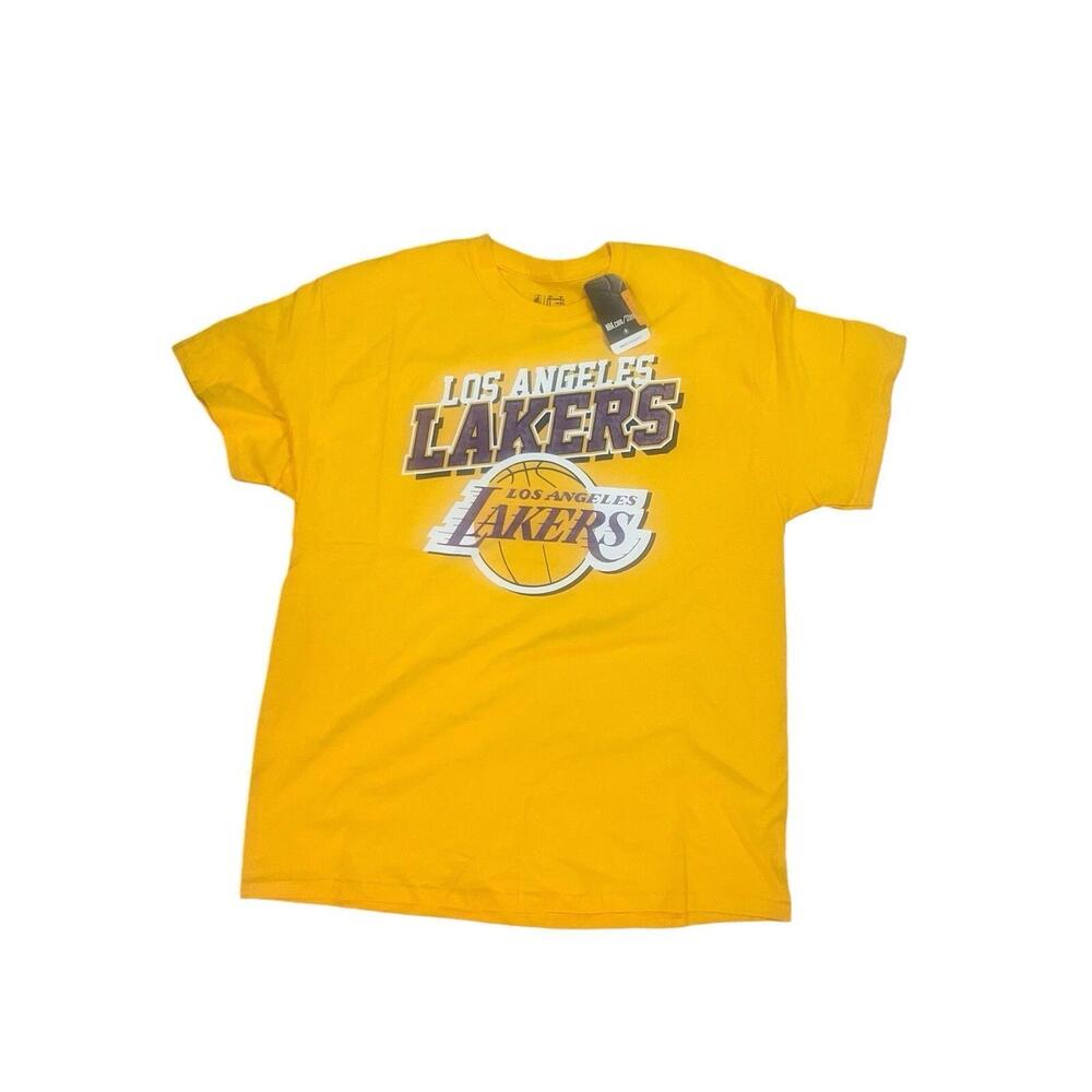 Nwt Ultra Game Mens T Shirt Xxl Los Angeles Lakers Yellow